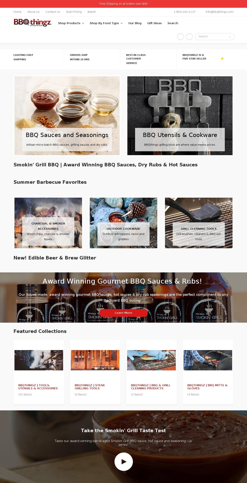 bbqnthings.com — Shopify storefront screenshot