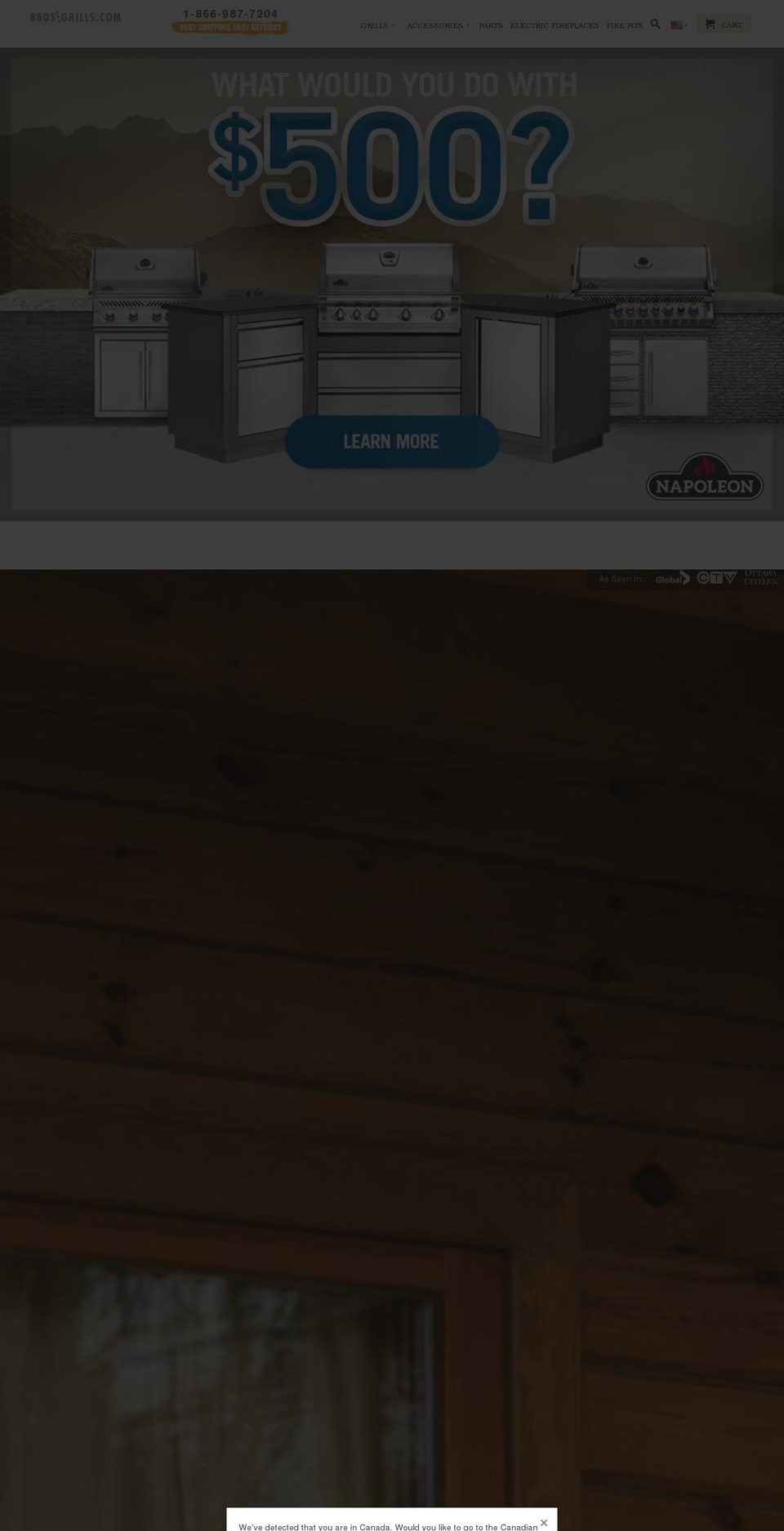 bbqsandgrills.com shopify website screenshot