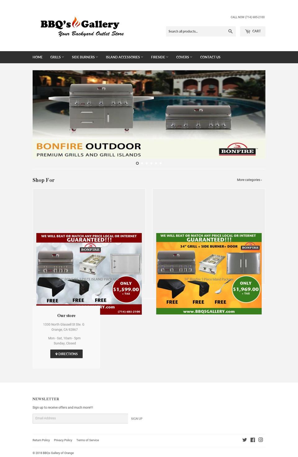 bbqsgallery.com — Shopify storefront screenshot