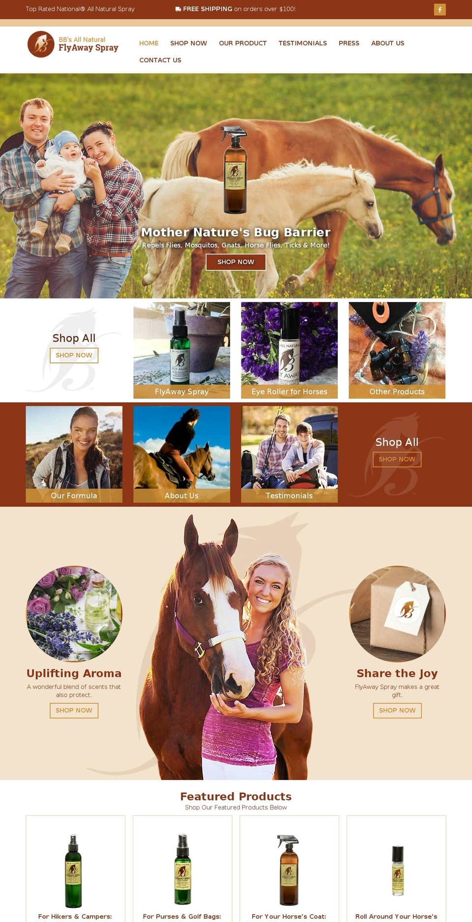 bbsallnatural.com — Shopify storefront screenshot