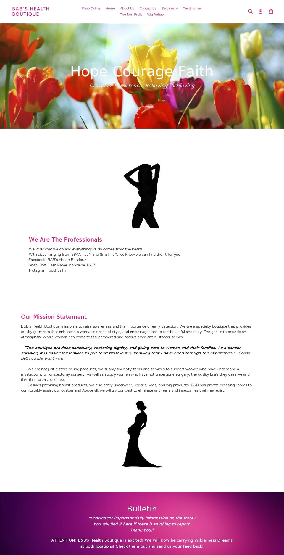 bbshealthboutique.com shopify website screenshot