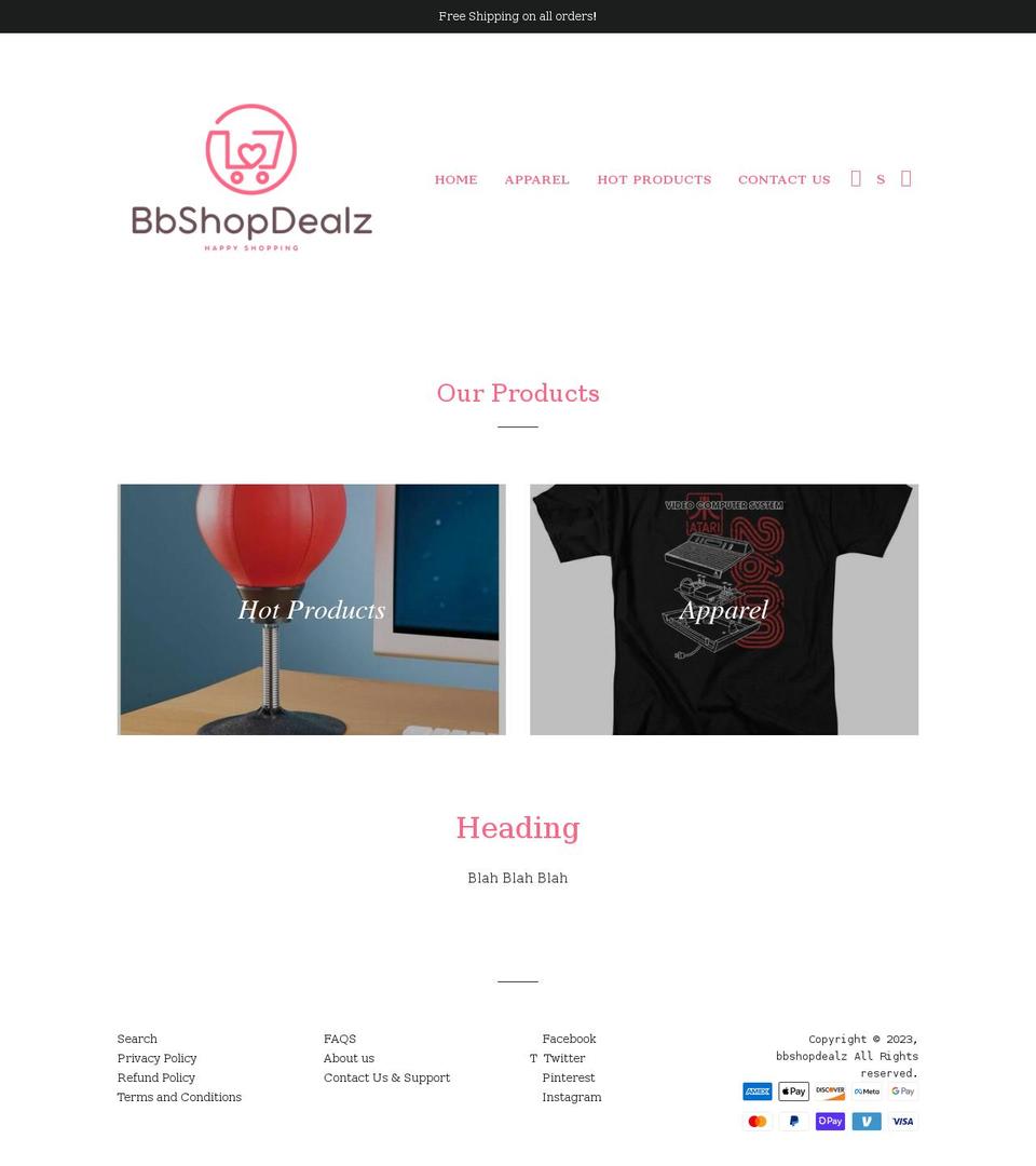 bbshopdealz.com — Shopify storefront screenshot
