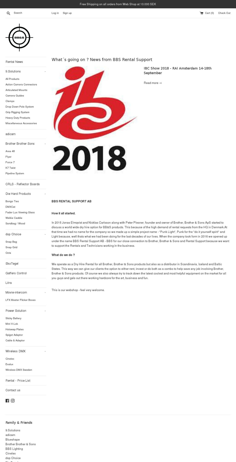 bbsrentalsupport.com — Shopify storefront screenshot