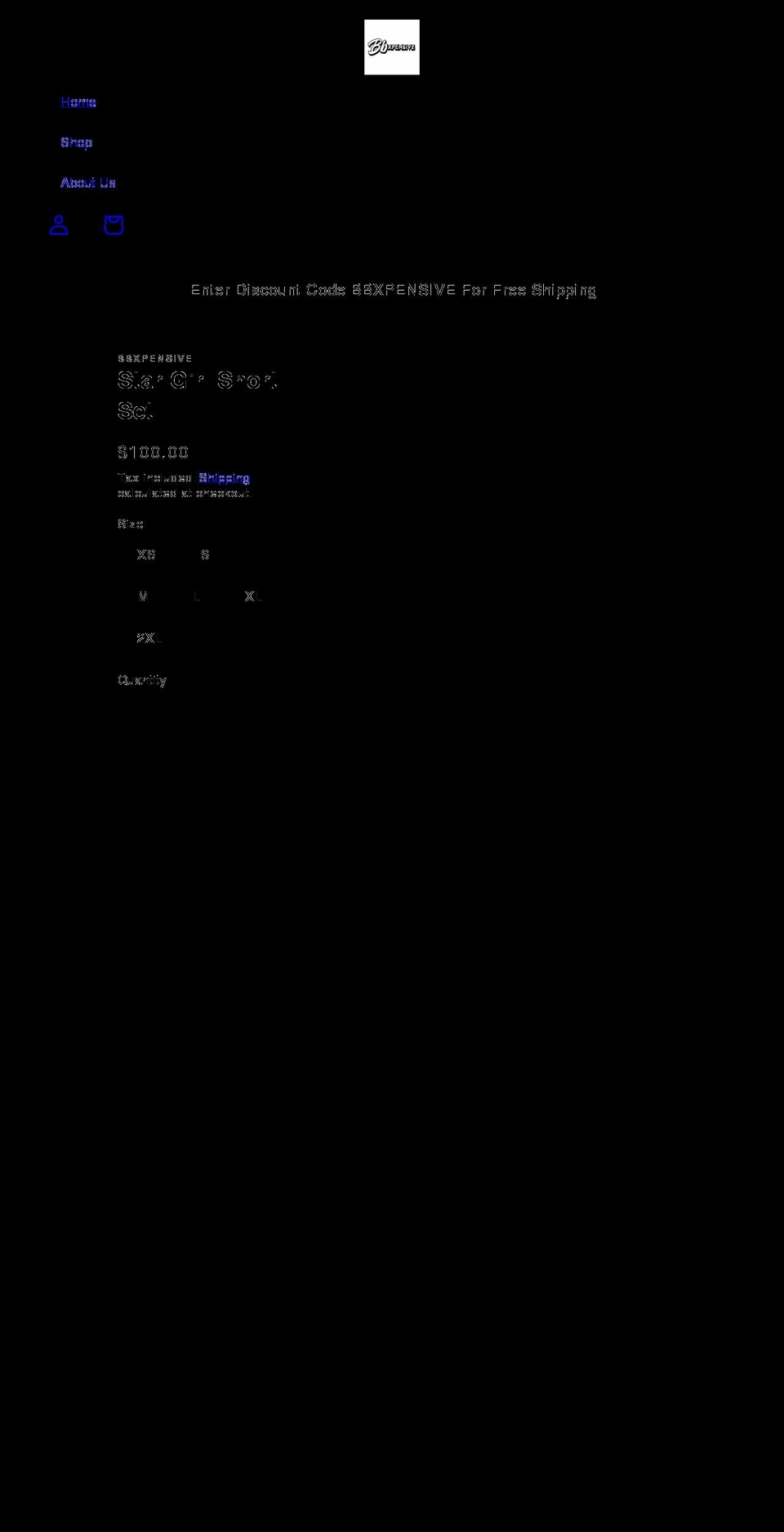 bbxpensive.com shopify website screenshot