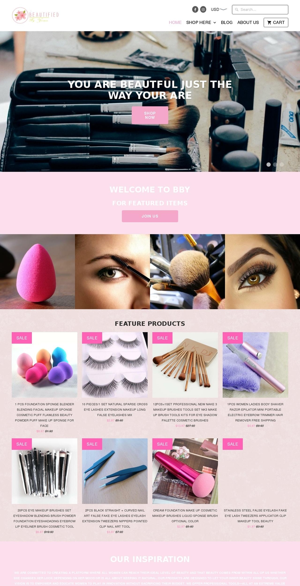 bbystore.com shopify website screenshot