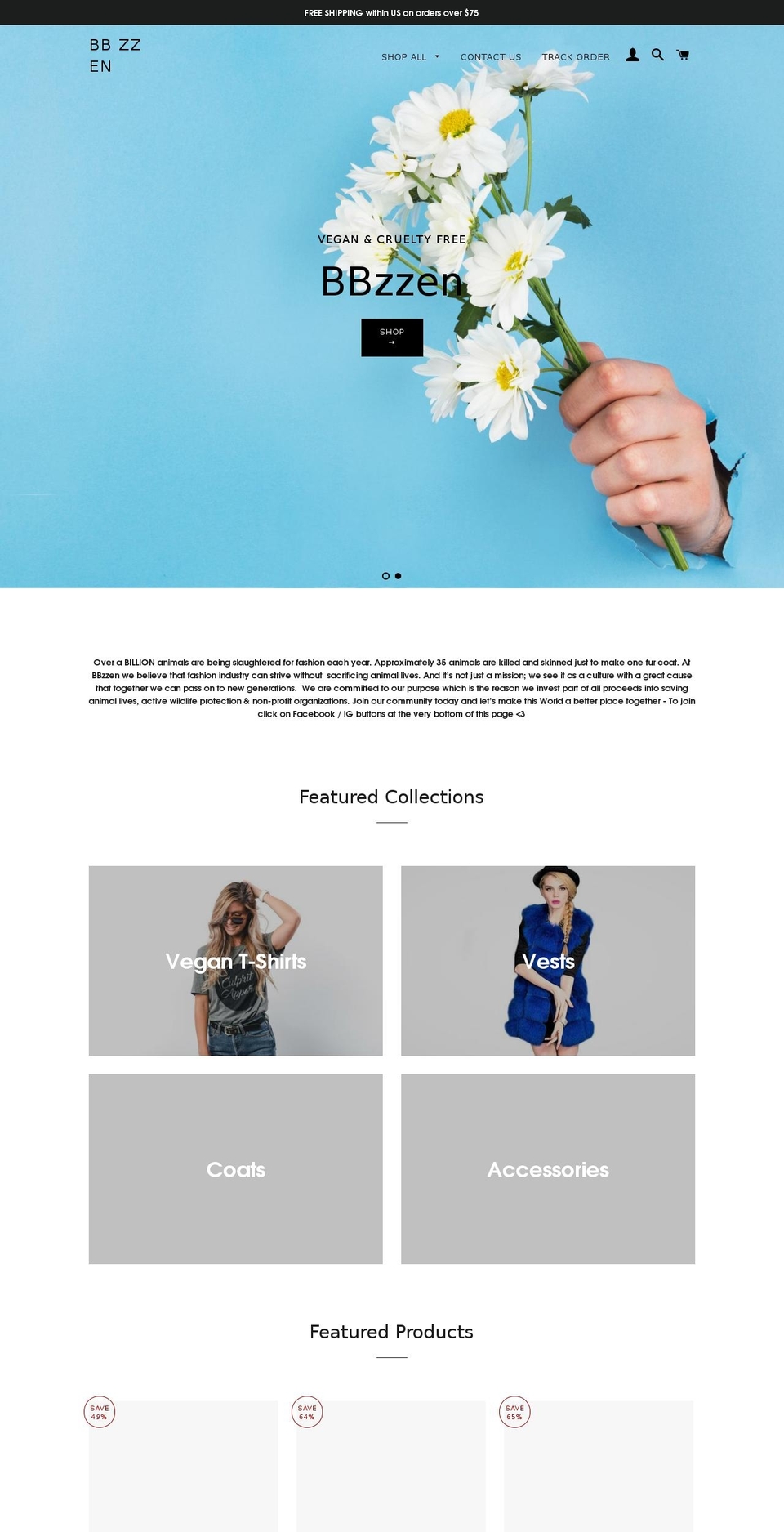 bbzzen.com — Shopify storefront screenshot
