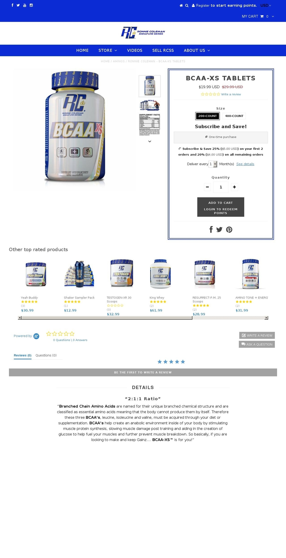 bcaaxs.com shopify website screenshot