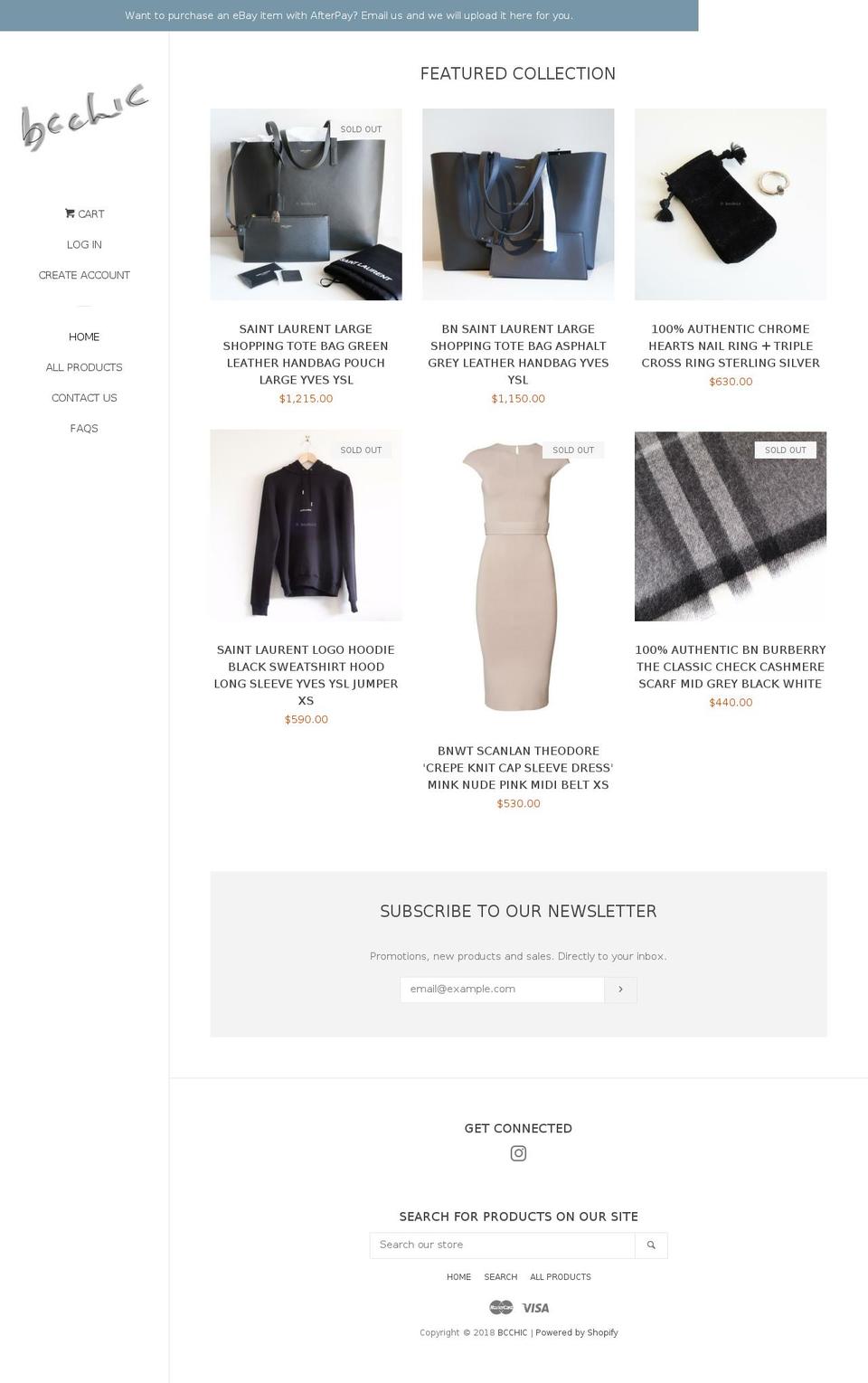 bcchic.com — Shopify storefront screenshot