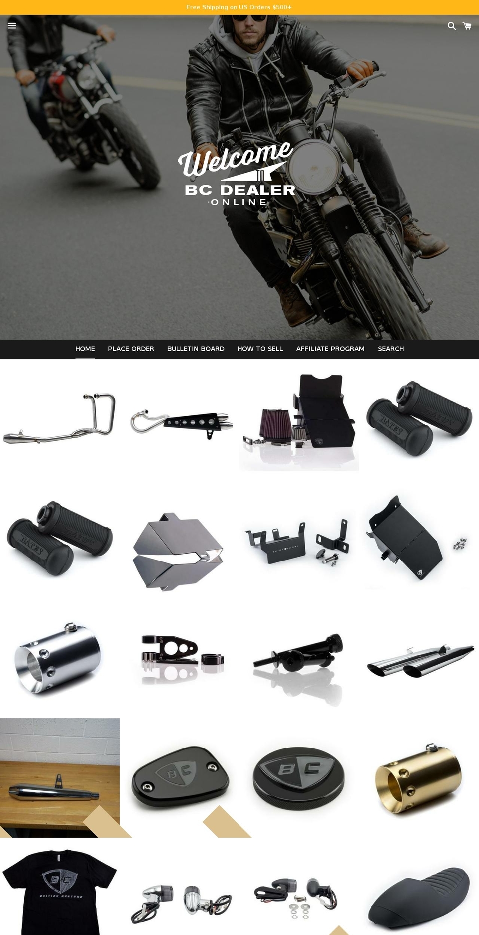 bcdealer.net shopify website screenshot