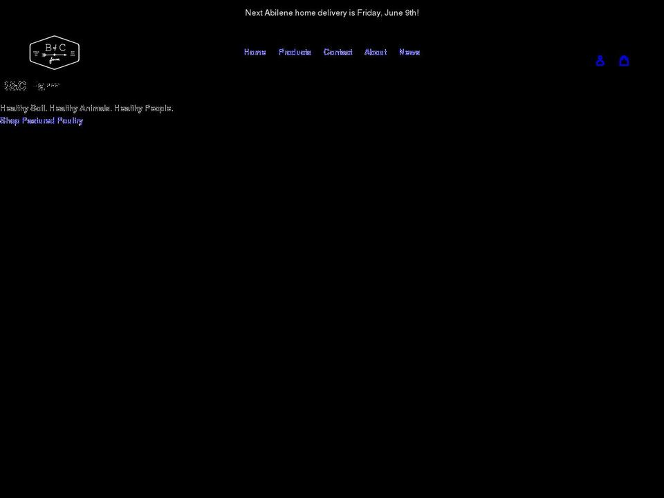 bcfarmstand.com shopify website screenshot