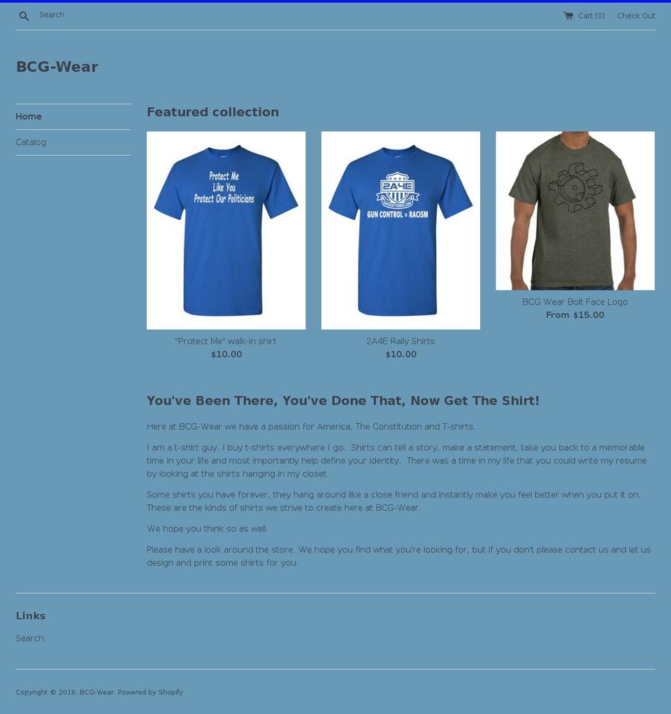 bcg-wear.com shopify website screenshot