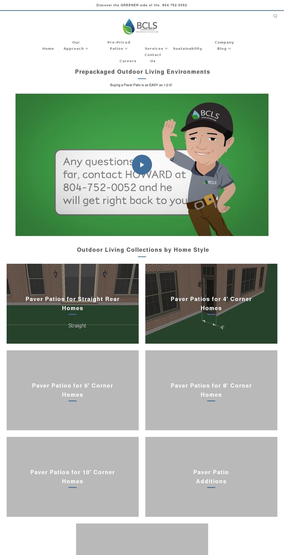 bclspaverpatios.com — Shopify storefront screenshot
