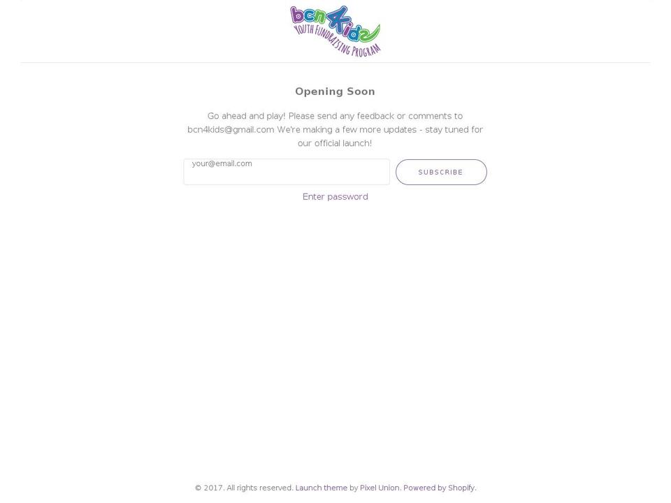 bcn4kids.com shopify website screenshot