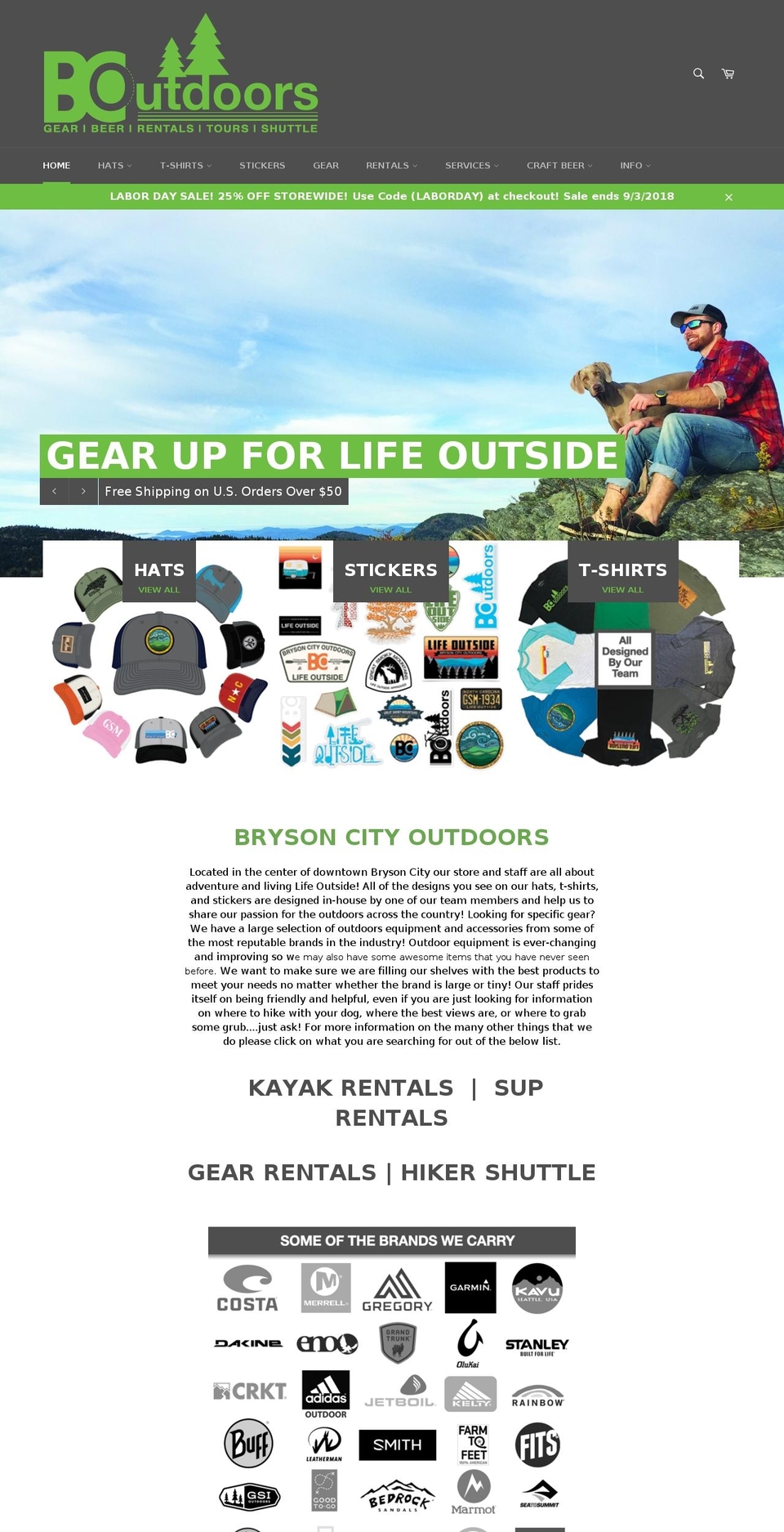bcostore.com — Shopify storefront screenshot