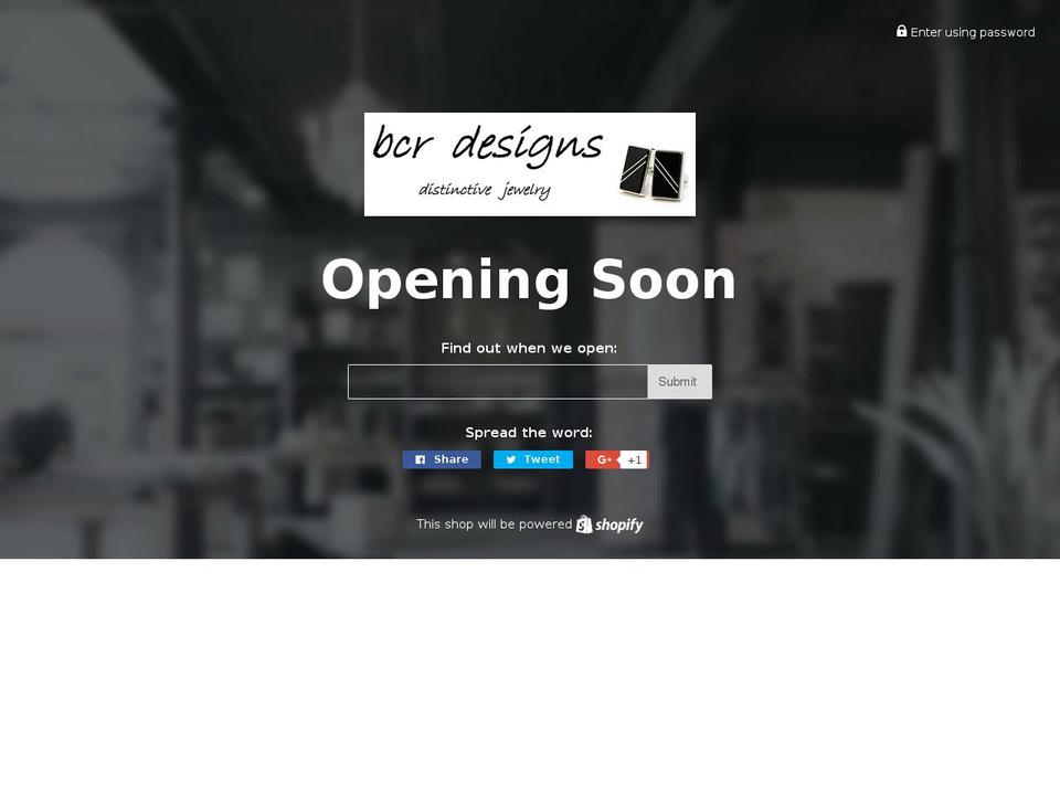 bcr-designs.com shopify website screenshot