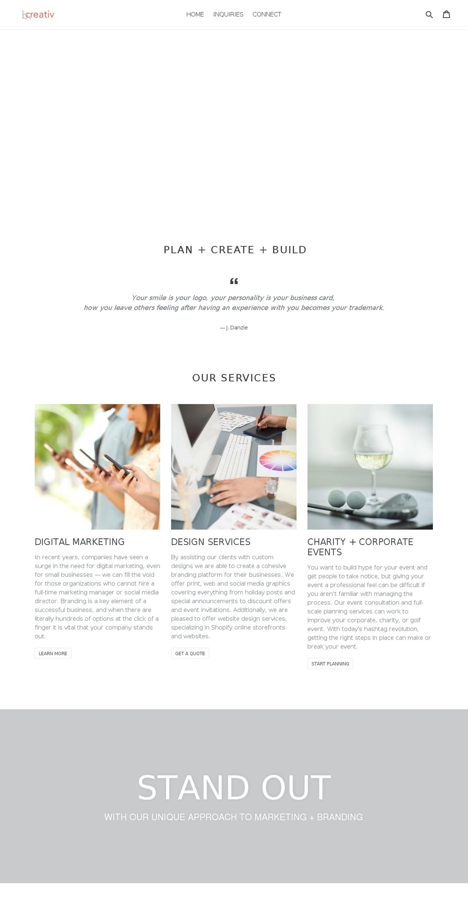 bcreativpro.com — Shopify storefront screenshot