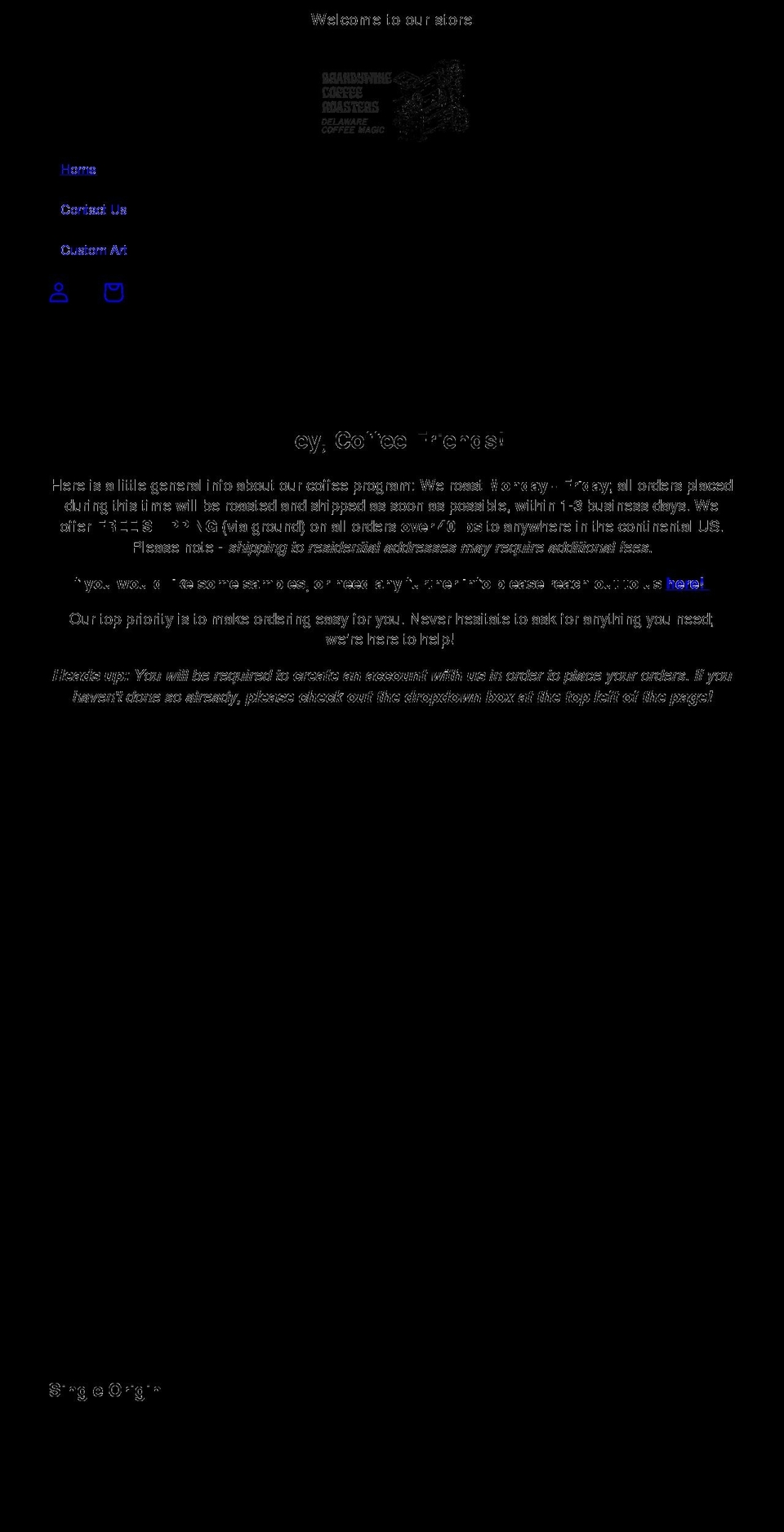 bcrwholesale.com shopify website screenshot