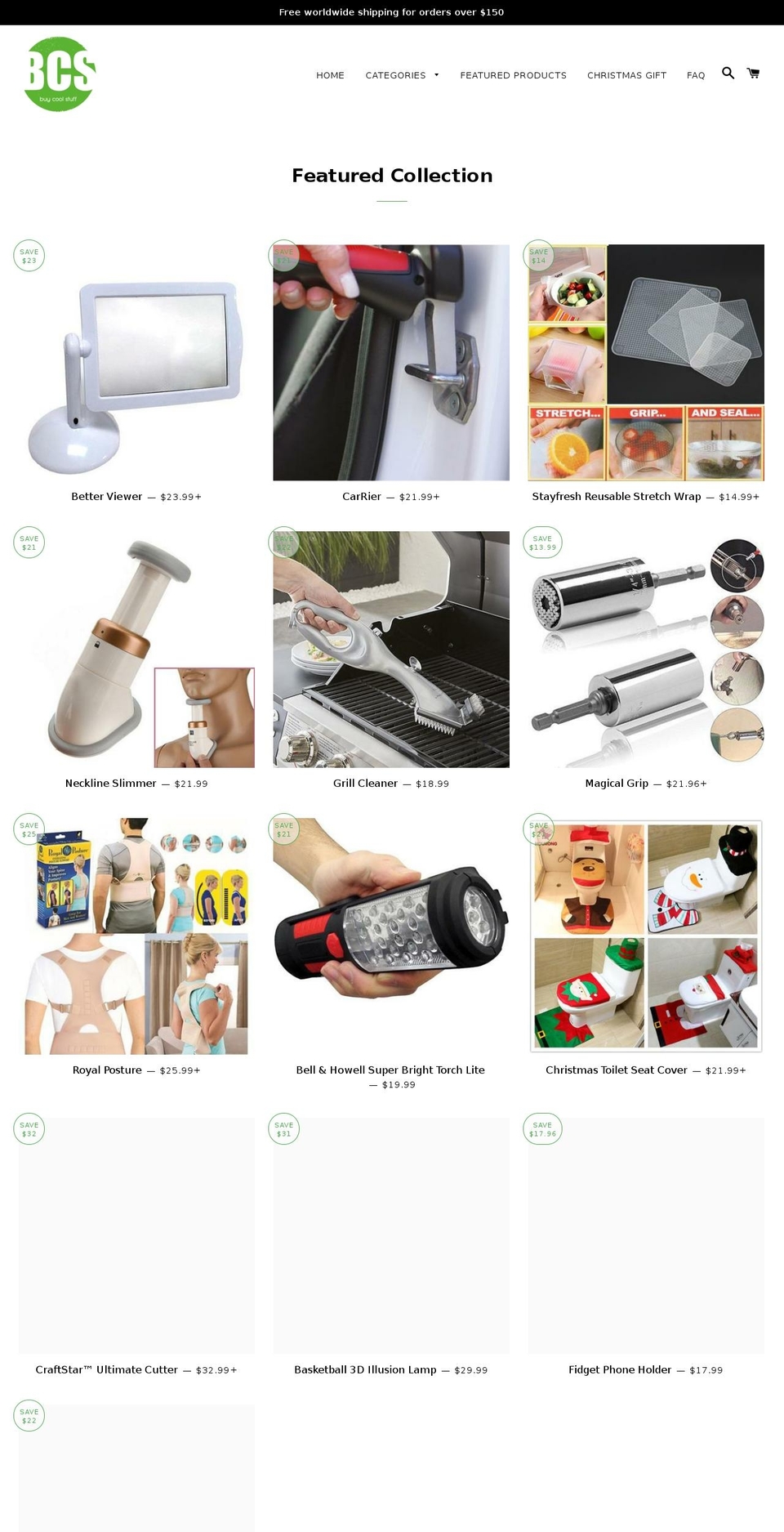 bcs23.com — Shopify storefront screenshot