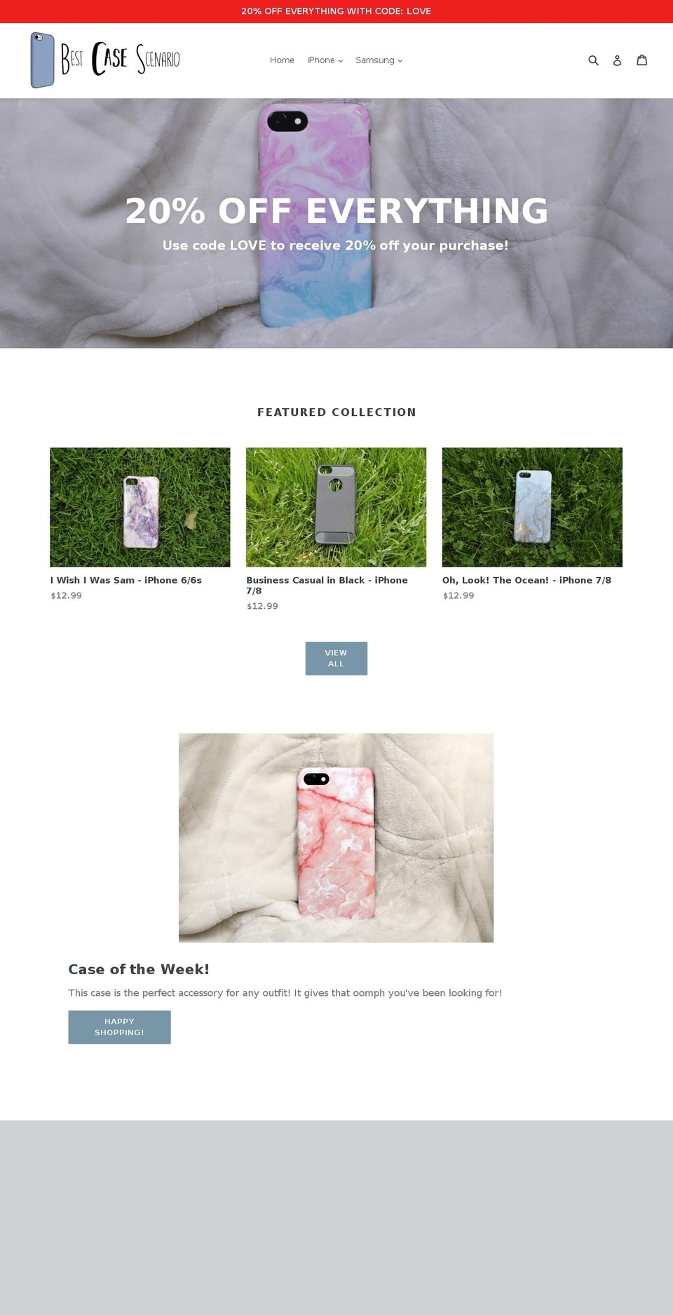 bcsofficial.com — Shopify storefront screenshot