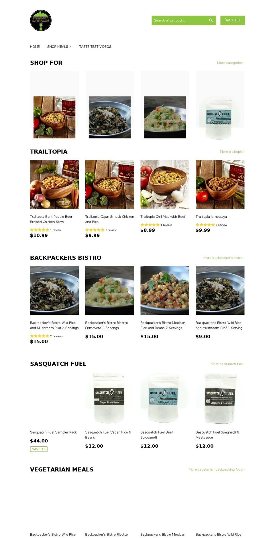 bcsuperfoods.com — Shopify storefront screenshot
