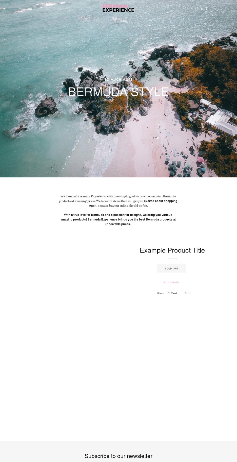 bdaexperience.com shopify website screenshot