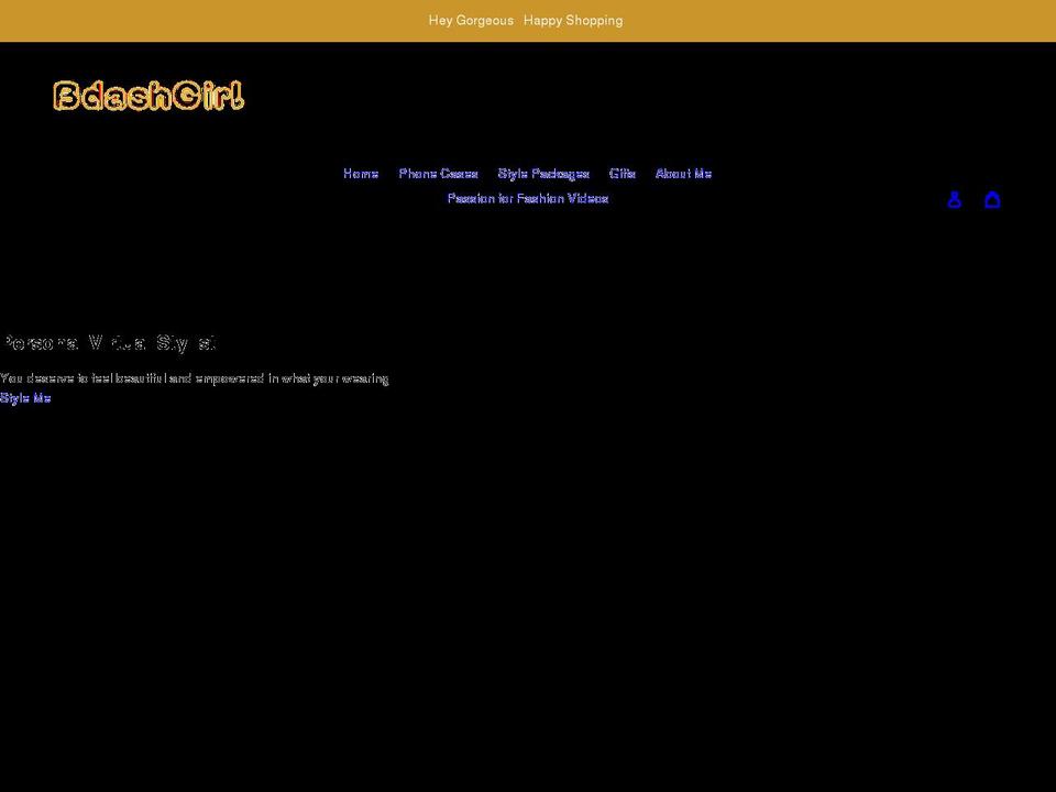 bdashgirl.com shopify website screenshot