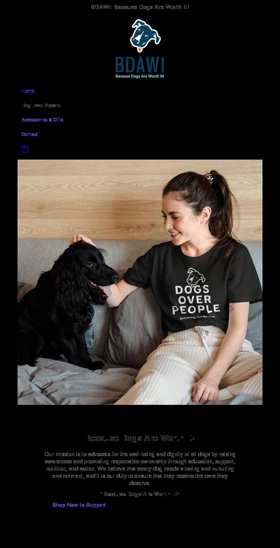 bdawi.com shopify website screenshot