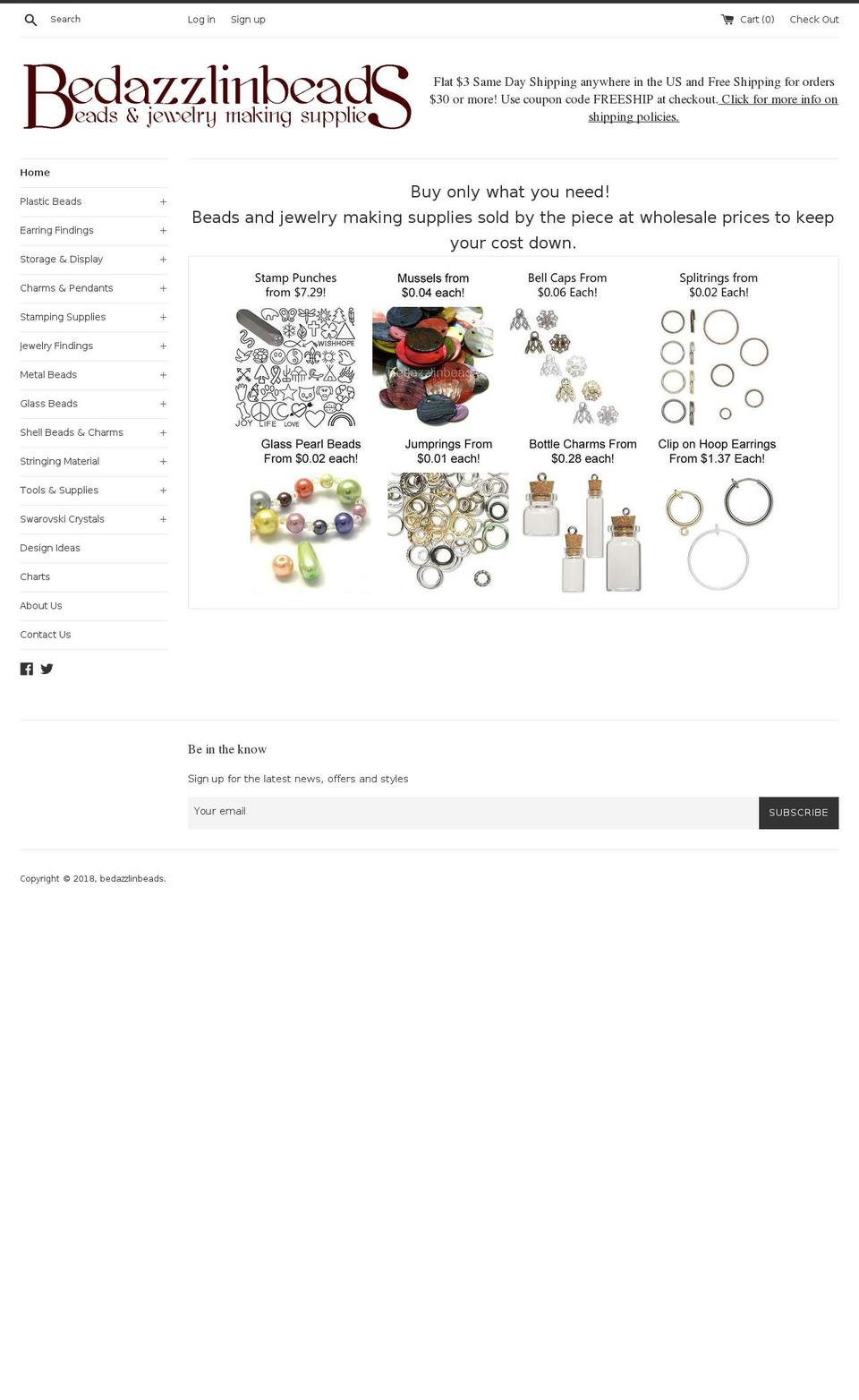 bdbeads.com — Shopify storefront screenshot