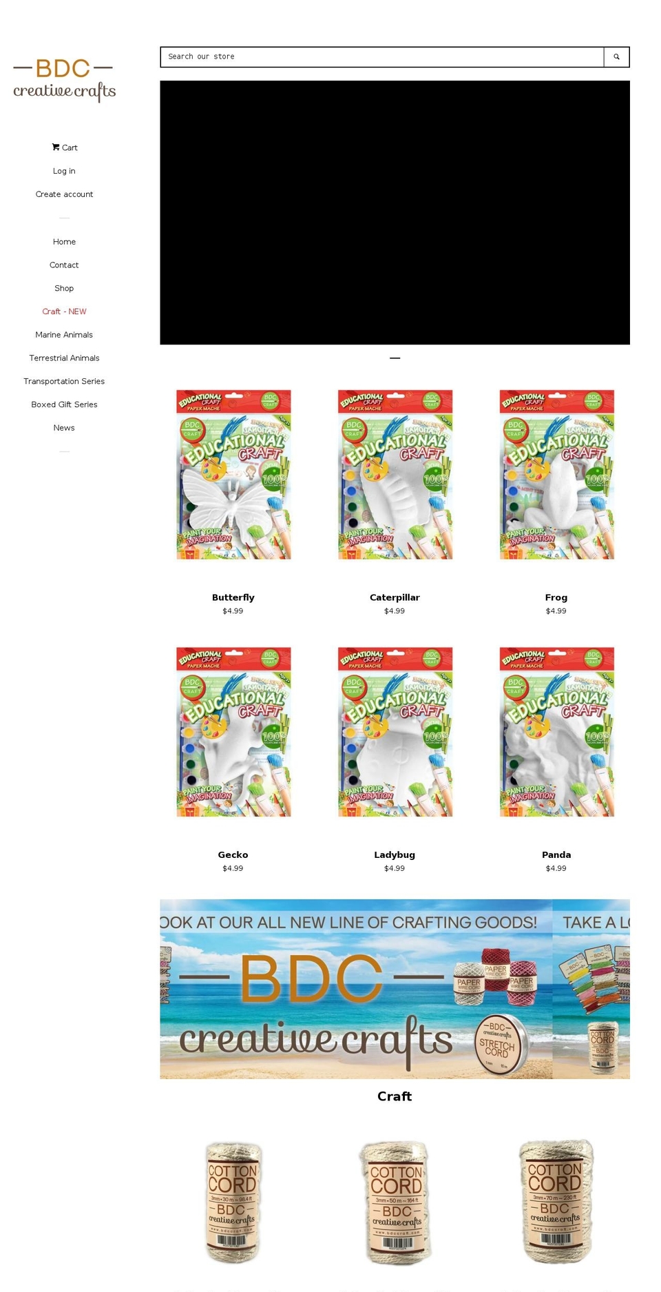 bdccraft.com shopify website screenshot