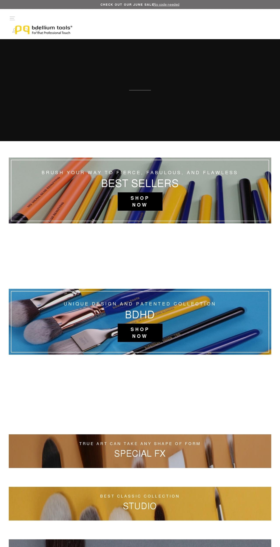 bdelliumtools.myshopify.com — Shopify storefront screenshot
