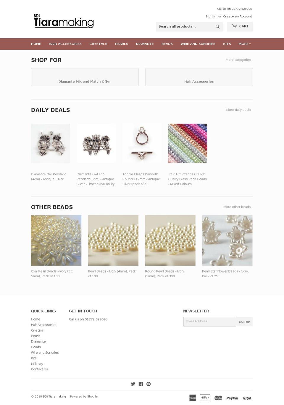 bdibeads.com — Shopify storefront screenshot
