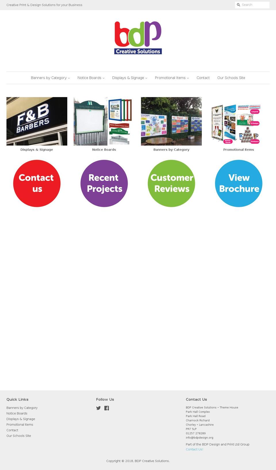 bdp-creative-solutions.org shopify website screenshot
