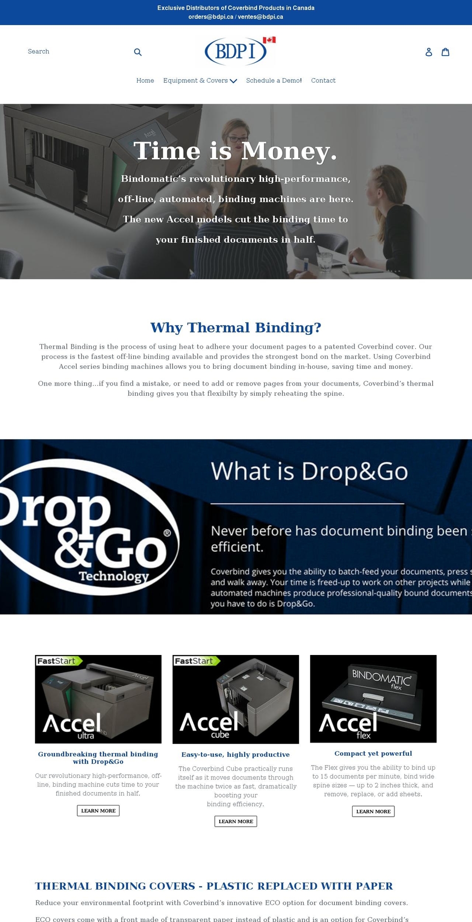 bdpi.ca shopify website screenshot