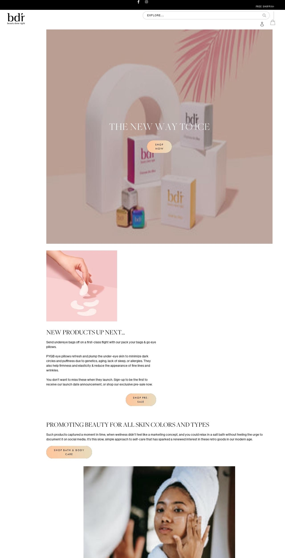 bdrbeautydoneright.com shopify website screenshot