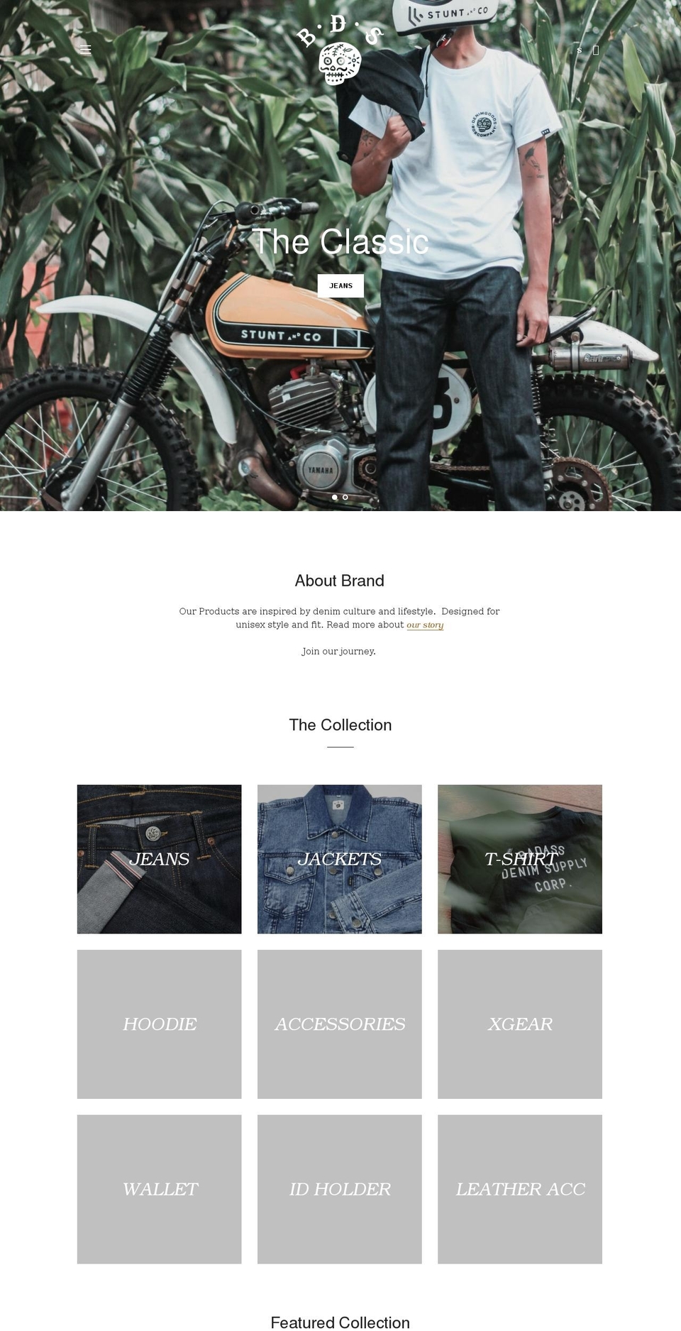 bdsdenim.com shopify website screenshot