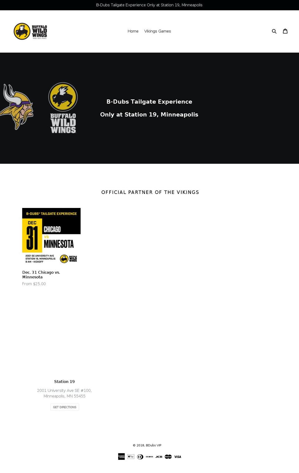 bdubsvip.com — Shopify storefront screenshot