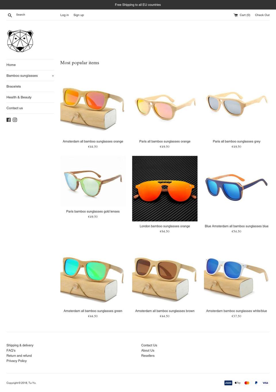 be-bamboo.com — Shopify storefront screenshot