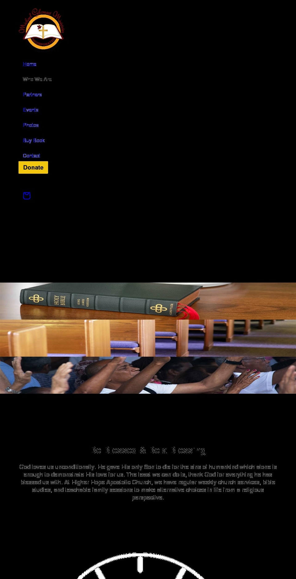 be-blessed.org shopify website screenshot