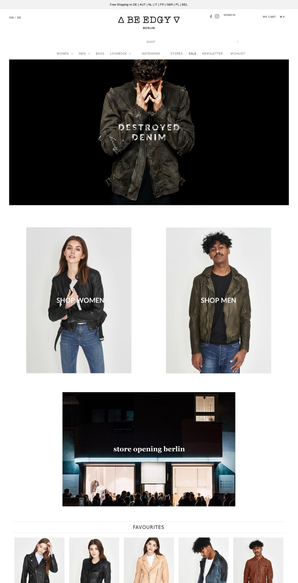 be-edgy.com shopify website screenshot