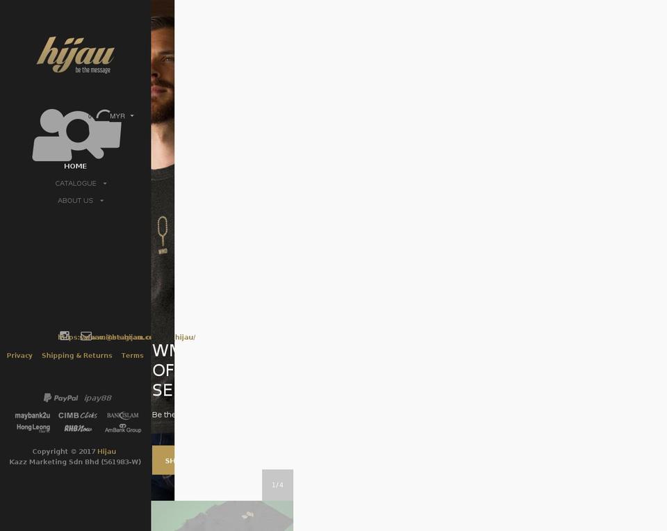 be-hijau.com shopify website screenshot