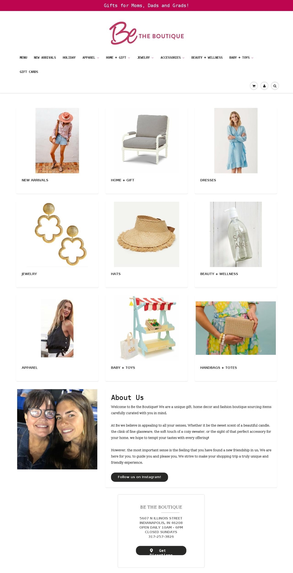be-the-boutique.myshopify.com shopify website screenshot