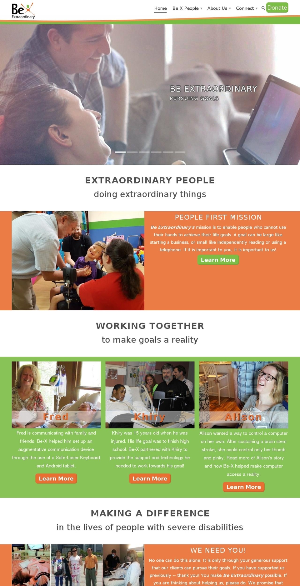 be-x.org shopify website screenshot