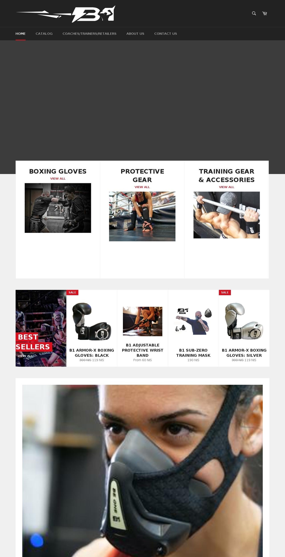 be1sports.com — Shopify storefront screenshot