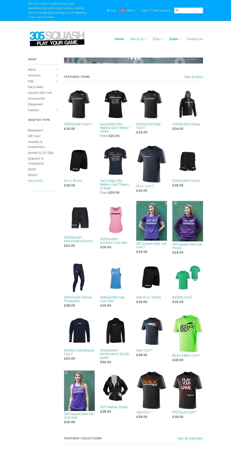 be305.com — Shopify storefront screenshot