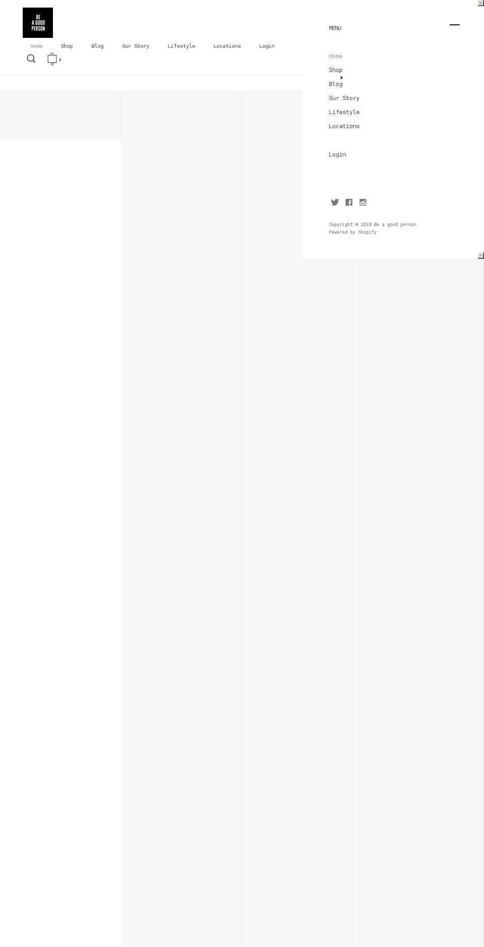 beabadperson.com — Shopify storefront screenshot