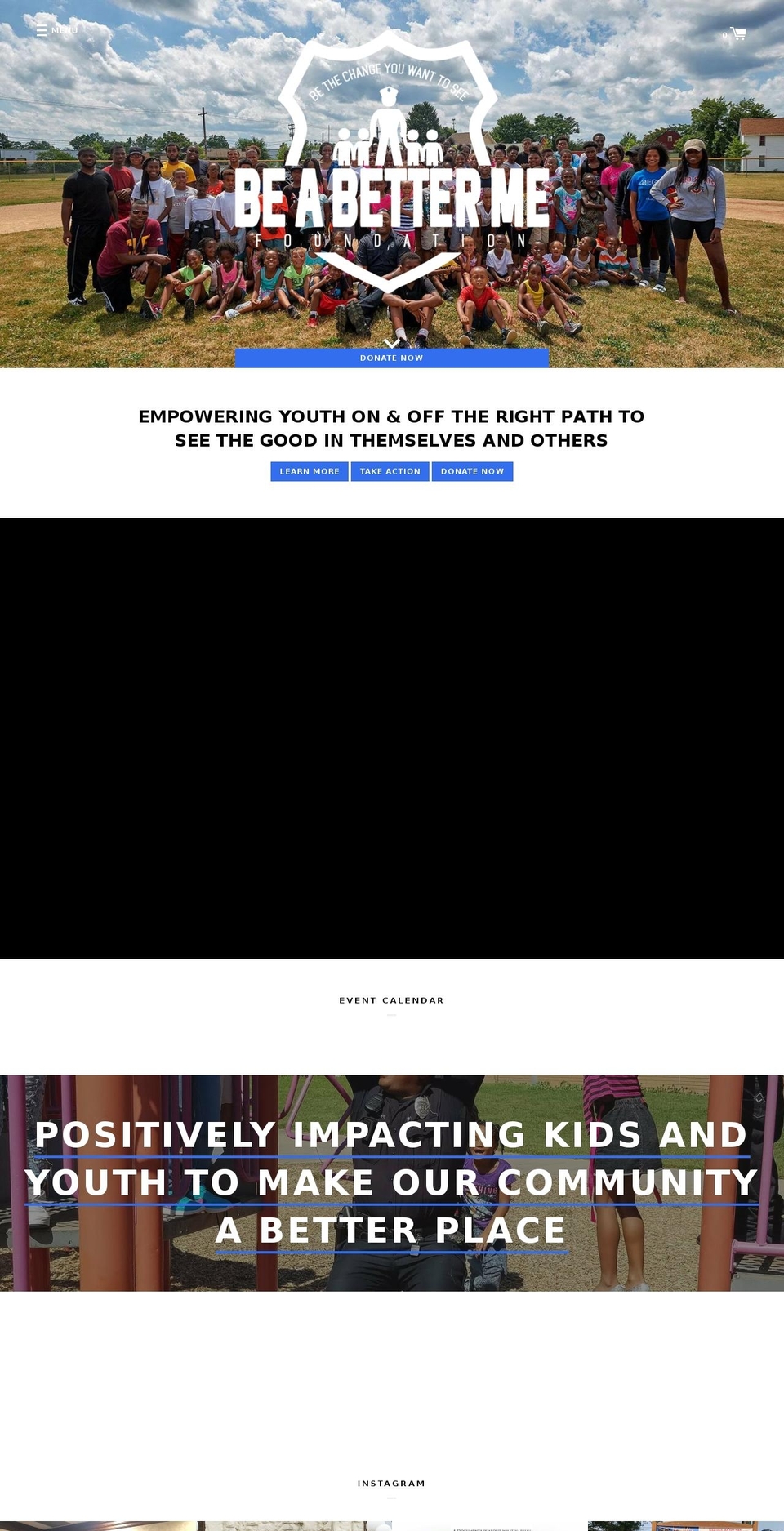 beabetterme.org shopify website screenshot