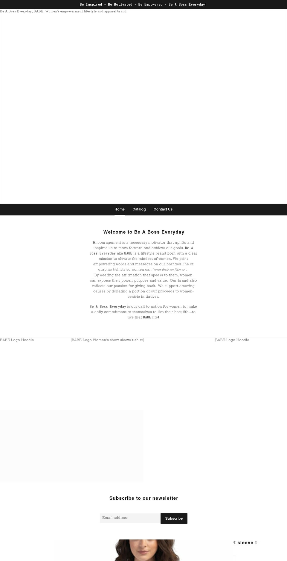 beabosseveryday.com shopify website screenshot