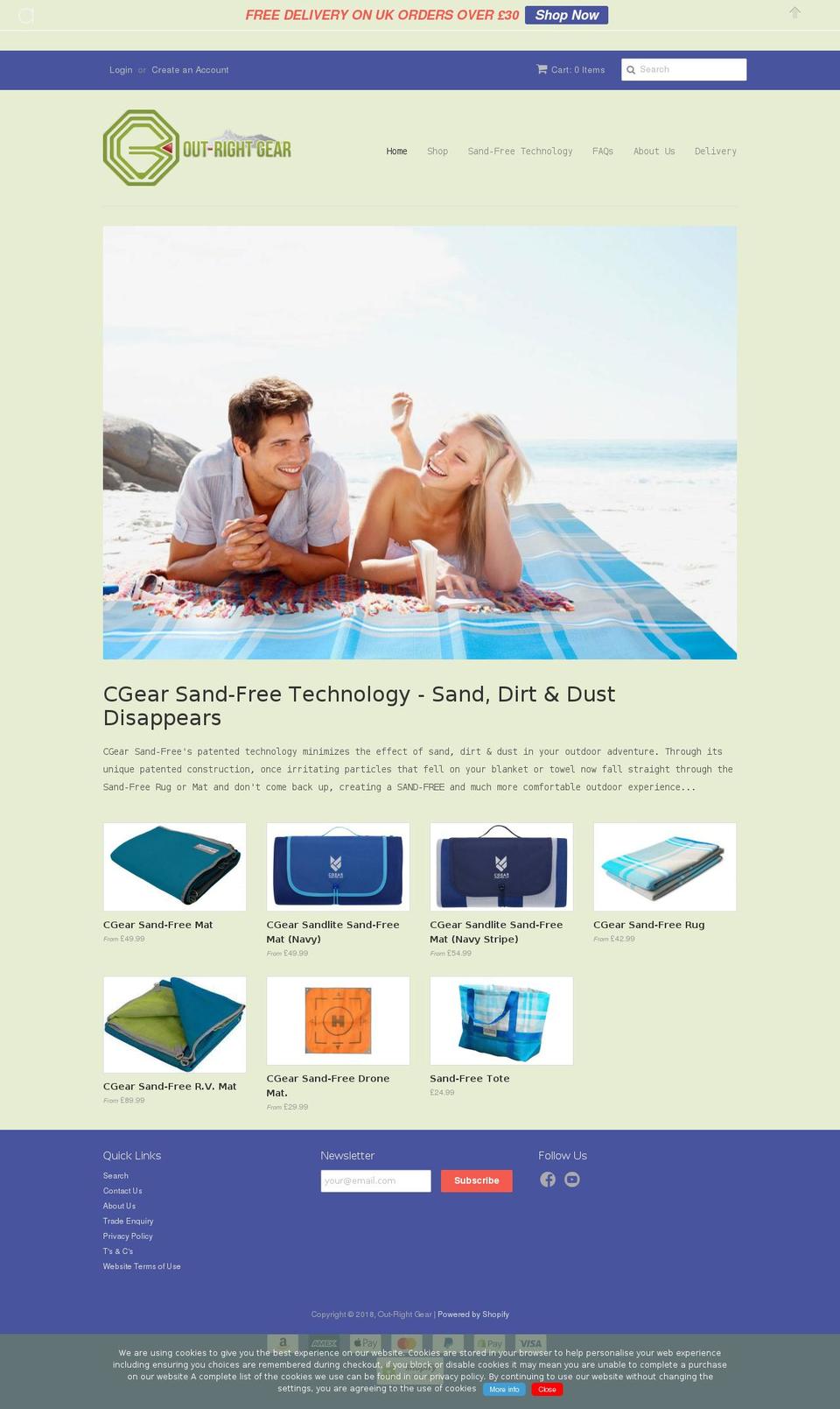 beach-perfect.com — Shopify storefront screenshot