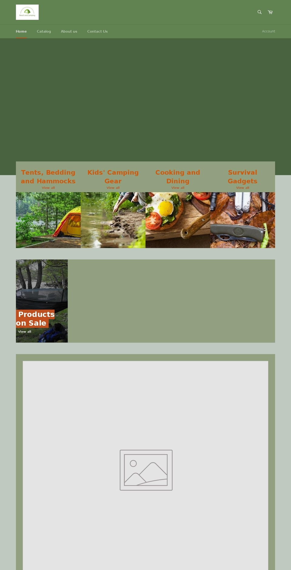 beachandcamping.com — Shopify storefront screenshot