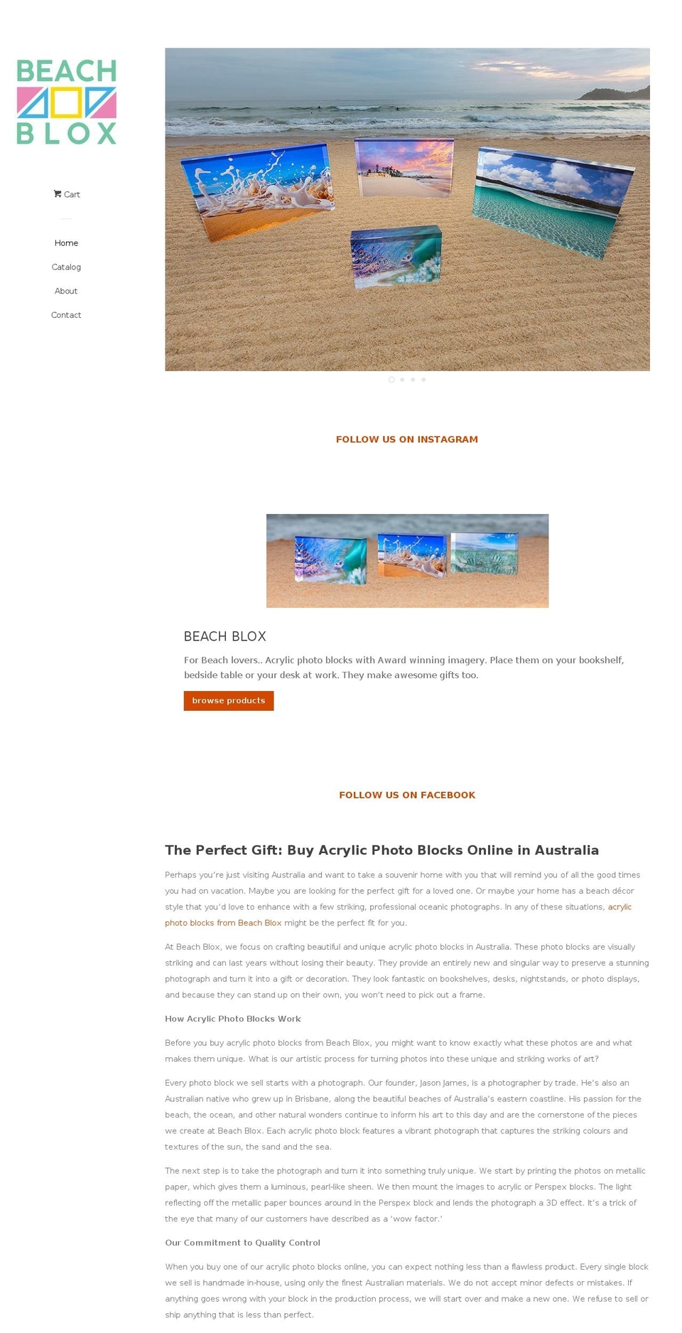 beachblox.com — Shopify storefront screenshot